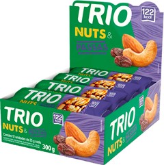 BARRA DE CEREAL TRÍO 25GNUTS E PASSAS