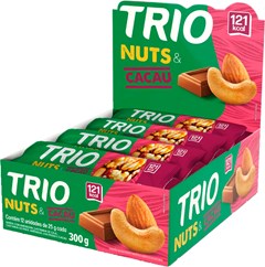 BARRA CEREAL TRIO 25G NUTS E CACAU