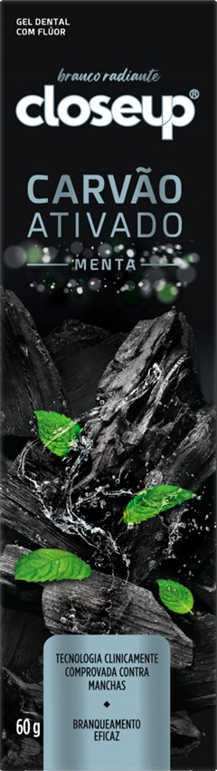 CREME DENTAL CLOSE UP 60G CARVÃO ATIVADO