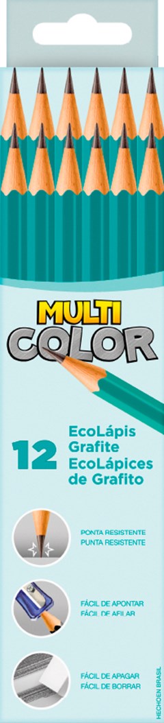 LAPIS GRAFITE MULTICOLOR VERDE