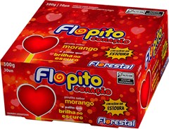 PIRULITO FLORESTLA FLOPITO CORACAO 300G COM ACUCAR EXPLOSIVO