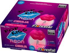 PIRULITO FLORESTAL POP KISS 300G NEON