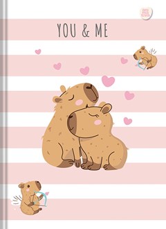 CADERNO CAPA DURA COSTURADO UNIVERSITARIO SÃO DOMINGOS CAPYCUTIES 80 FOLHAS