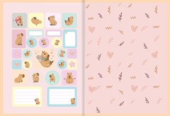 CADERNO CAPA DURA COSTURADO UNIVERSITARIO SÃO DOMINGOS CAPYCUTIES 80 FOLHAS