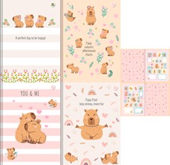 CADERNO CAPA DURA COSTURADO UNIVERSITARIO SÃO DOMINGOS CAPYCUTIES 80 FOLHAS