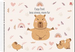 CADERNO CARTOGRAFIA CAPA DURA SÃO DOMINGOS ESPIRAL CAPYCUTIES 60 FOLHAS