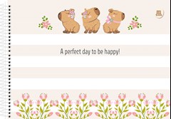 CADERNO CARTOGRAFIA CAPA DURA SÃO DOMINGOS ESPIRAL CAPYCUTIES 60 FOLHAS