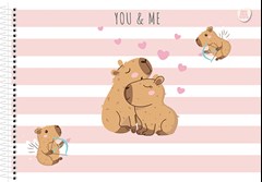 CADERNO CARTOGRAFIA CAPA DURA SÃO DOMINGOS ESPIRAL CAPYCUTIES 60 FOLHAS