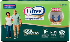 FRALDA GERIATRICA LIFREE CALÇA SUPER CONFORTAVEL P/M