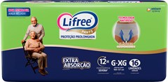 FRALDA GERIATRICA LIFREE CALÇA EXTRA ABSORÇÃO G/XG