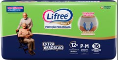 FRALDA GERIAT LIFREE CALÇA EXTRA ABSORÇÃO P/M