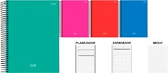 CADERNO CAPA DURA UNIVERSITARIO JANDAIA STIFF SLIM 1 MATERIA 80 FOLHAS