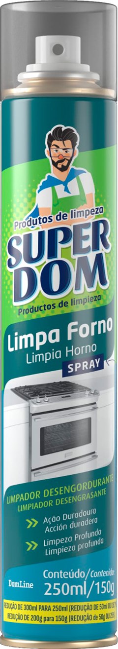 LIMPA FORNO SUPER DOM 250ML SPRAY