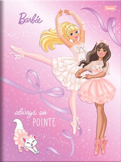 CADERNO CAPA DURA COSTURADO UNIVERSITÁRIO FORONI BARBIE DREAMTOPIA 80 FOLHAS