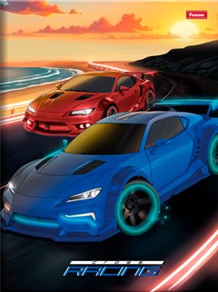 CADERNO CAPA DURA COSTURADO UNIVERSITÁRIO FORONICROSS RACING 80 FOLHAS