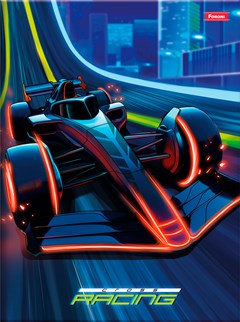 CADERNO CAPA DURA COSTURADO UNIVERSITÁRIO FORONICROSS RACING 80 FOLHAS