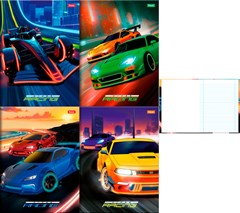 CADERNO CAPA DURA COSTURADO UNIVERSITÁRIO FORONICROSS RACING 80 FOLHAS