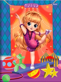 CADERNO CAPA DURA COSTURADO UNIVERSITÁRIO FORONI JUDY 80 FOLHAS