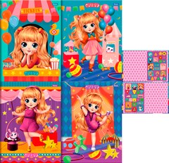 CADERNO CAPA DURA COSTURADO UNIVERSITÁRIO FORONI JUDY 80 FOLHAS