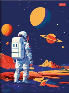 CADERNO CAPA DURA COSTURADO UNIVERSITÁRIO FORONI SPACEFLY 80 FOLHAS