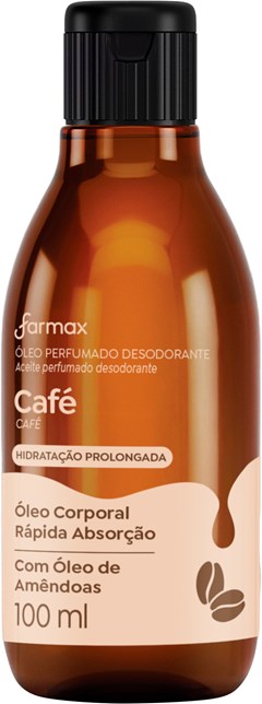ÓLEO DESODORANTE CORPO FARMAX 100ML CAFÉ