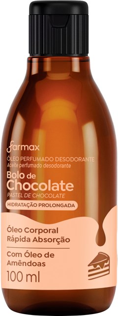 ÓLEO DESODORANTE CORPO FARMAX 100ML CHOCOLATE