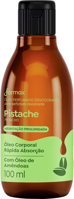 ÓLEO DESODORANTE CORPO FARMAX 100ML PISTACHE