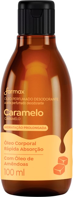 ÓLEO DESODORANTE CORPO FARMAX 100ML CARAMELO
