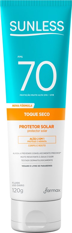 PROTETOR SOLAR SUNLESS 120G FPS 70