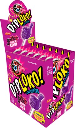 PIRULITO DIPLOKO 11G BOOOM UVA EXPLOSIVO