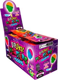 PIRULITO DIPLOKO 10G NEON CAVEIRA SORTIDOS