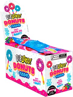 PIRULITO DIPLOKO 10G NEON DONUTS SORTIDO