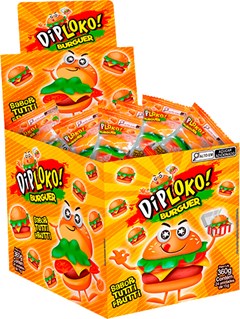 BALA GELATINA DIPLOKO 15G BURGER GUMMY