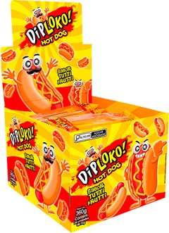 BALA GELATIINA DIPLOKO 15G HOT DOG GUMMY