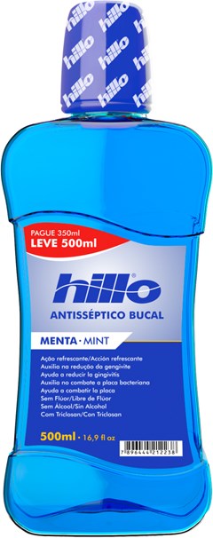 ENXÁGUANTE  BUCAL HILLO L500P350ML MENTA