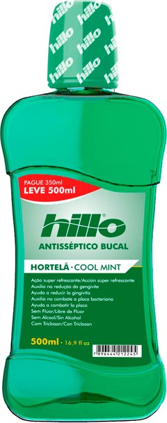 ENXÁGUANTE BUCAL HILLO L500P350ML HORTELA