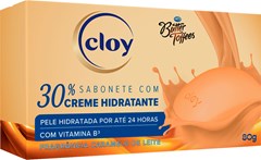 SABONETE CLOY 80G CREME HIDRATANTE BUTTER TOFFEES CARAMELO DE LEITE