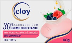 SABONETE CLOY 80G CREME HIDRATANTE RED FRUITS