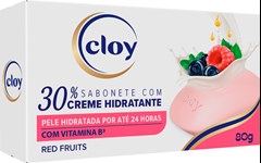 SABONETE CLOY 80G CREME HIDRATANTE RED FRUITS