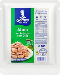ATUM GOMES DA COSTA PEDAÇO 500G ÓLEO SACHE