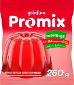 GELATINA PROMIX 260G MORANGO