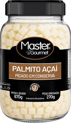 PALMITO AÇAI MASTER GOURMET PICADO 270G VIDRO