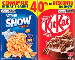 CEREAL MATINAL KIT KAT 210G+SNOW FLAKES 230G