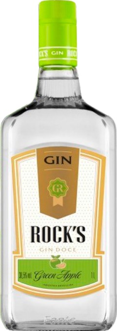 BEBIDA GIN ROCKS GREEN APPLE 1LT