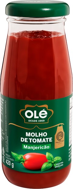 MOLHO TOM OLE 420G MANJERICÃO VIDRO