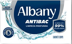 SABONETE ALBANY 80GR ANTIBAC BRANCO