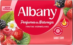 SABONETE ALBANY 80GR PERFUME VERMELHO