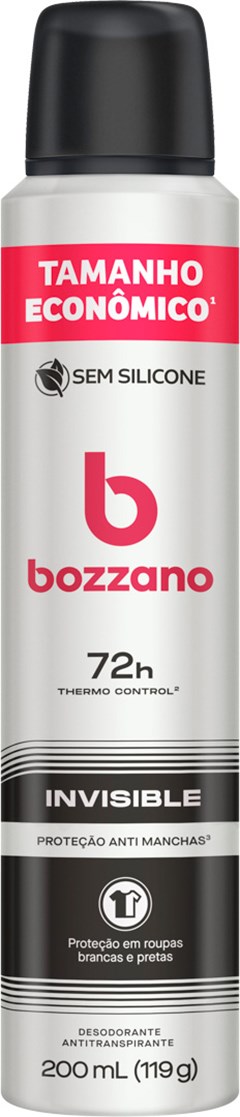 DESODORANTE AEROSOL BOZZANO 200ML ANT INVISIBLE
