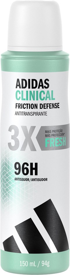 DESODORANTE AEROSOL ADIDAS 150ML FEMININO ANT CLINICAL FRESH