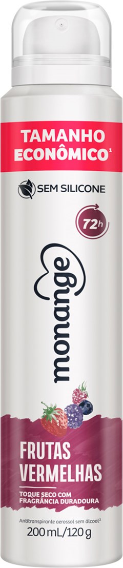 DESODORANTE AEROSOL MONANGE 200ML ANT VERMELHAS